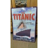 Tin 'Titanic' sign