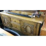 Good quality carved oak sideboard