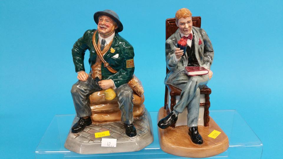 Two Royal Doulton figures 'Air Raid Precaution War