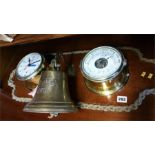 Schahtz marine clock, barometer and reproduction b