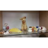 Sylvac dog, egg cups etc.