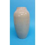 A tall tapering Mortlake vase, incised marks and d