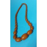 String of amber beads