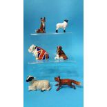 Collection of Beswick animals including 2 Sheep, 2
