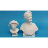 A Limited Edition Wedgwood bust of 'HM Queen Eliza