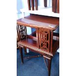 A 1920's mahogany revolving bookcase, 60cm wide