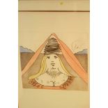 Print after Salvador Dali 'The Lady Dulcinea', No' 156/300 COA to rear signed/ monogramed in