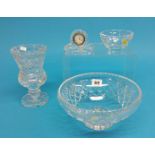 Four pieces of Waterford crystal