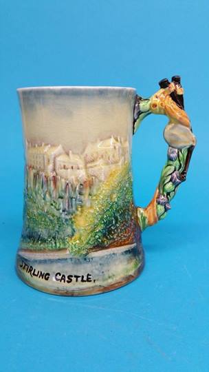 A Presenta musical tankard, showing Stirling Castl