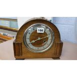 Oak mantle clock