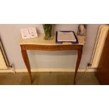 Continental marble top console table 93 x 36 x 74cms