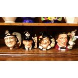 4 Royal Doulton character jugs