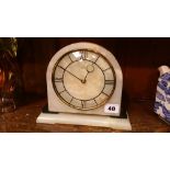 Deco mantle clock