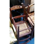 Two Edwardian chairs