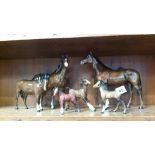 Various Beswick horses etc.