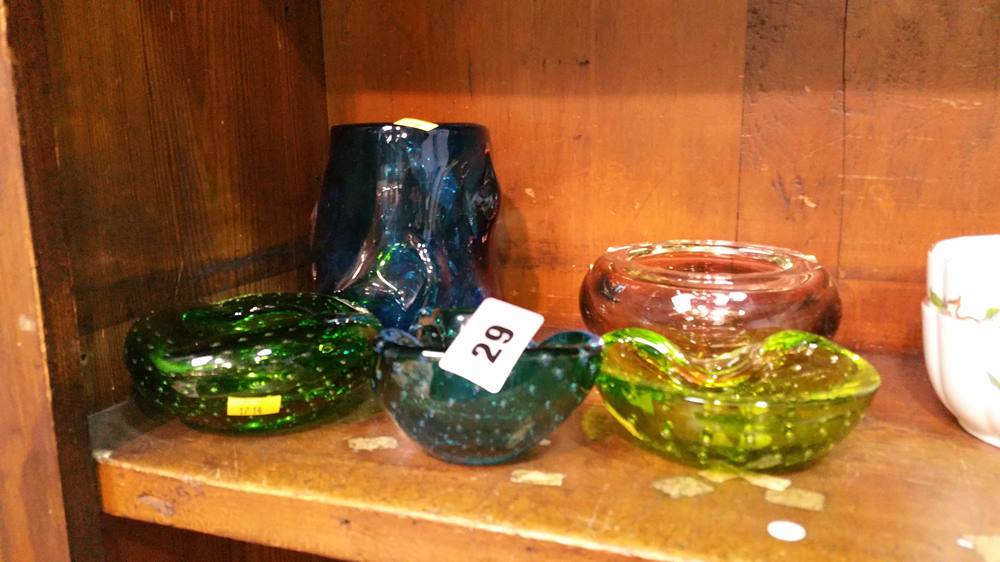 Assorted glass, Whitefriars etc.