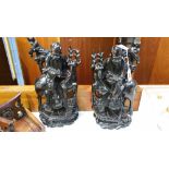 Pair of rootmen figures