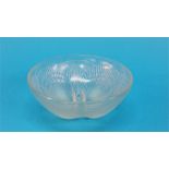 A Lalique 'Coquille' pattern opalescent glass bowl