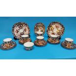 A Royal Crown Derby tea set, comprising two cake p