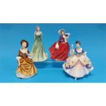 Four Royal Doulton ladies.