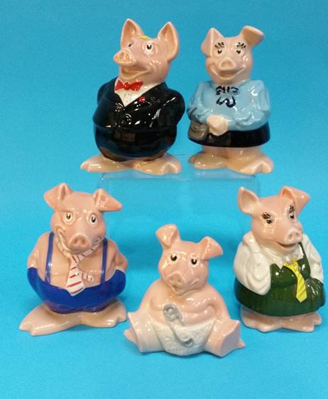 Five Nat West pigs.