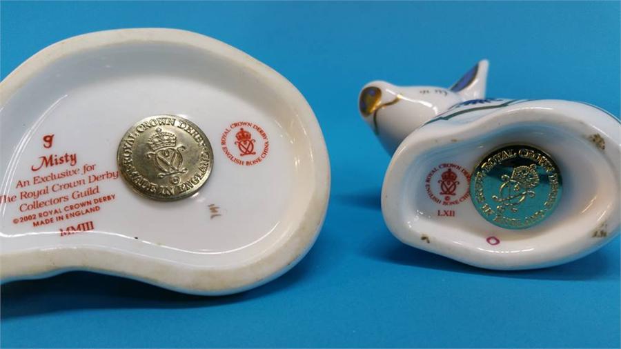 Five Royal Crown Derby paperweights, koala, two do - Image 2 of 3