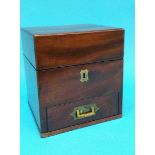 A 19th century mahogany travelling Apothecary's ch