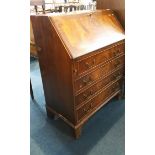 Reproduction mahogany bureau