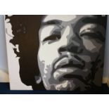 Modern oil of Jimi Hendrix