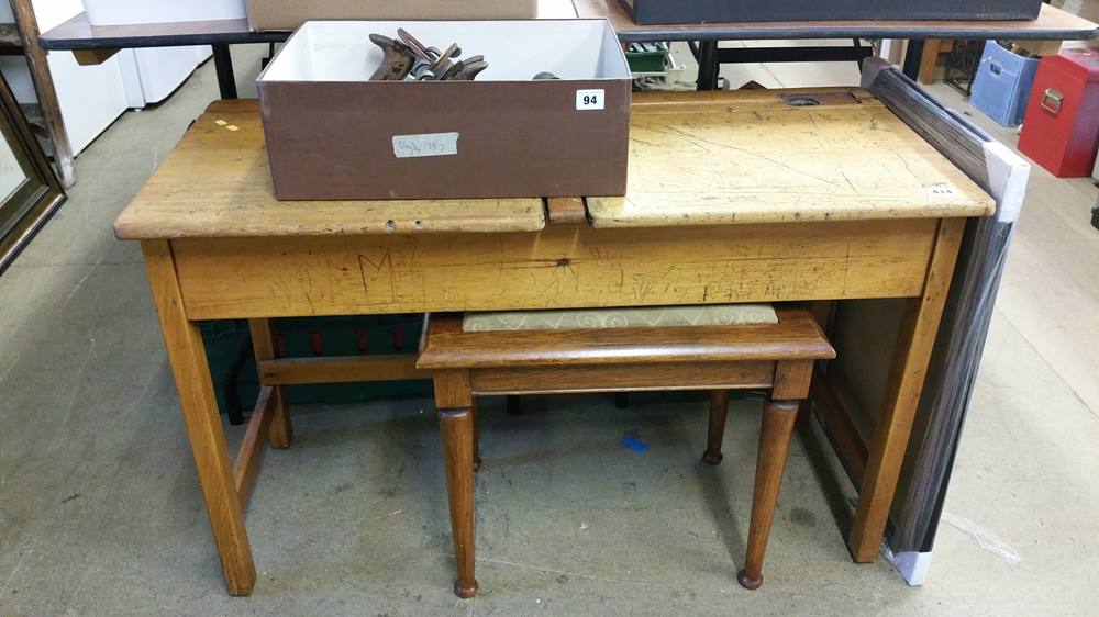 School desk and stool