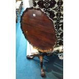 Reproduction mahogany occasional table