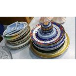 Assorted plates including Royal Worcester, Wedgwood etc.