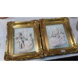 Pair of Gilt framed relief plaques