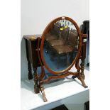 Oak stool and mirror