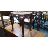 Mahogany oval stool