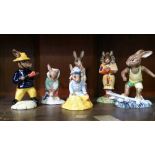 6 Royal Doulton Bunnykins figures