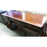 Stag dressing table and two chest of drawers