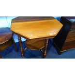 Edwardian mahogany octagonal table