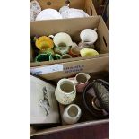 3 Boxes of china, Maling, Sylvac etc.