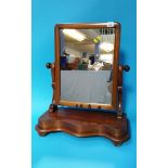 A Victorian mahogany dressing table mirror