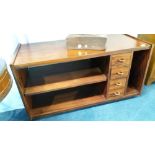 A rosewood veneered base unit