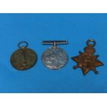 A 1914 Star trio, PTE F. Ballard 17 LRS