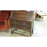 An oak bureau