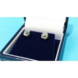 A pair of Ladies Old Cut diamond earrings, weight