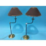 A pair of modern table lamps