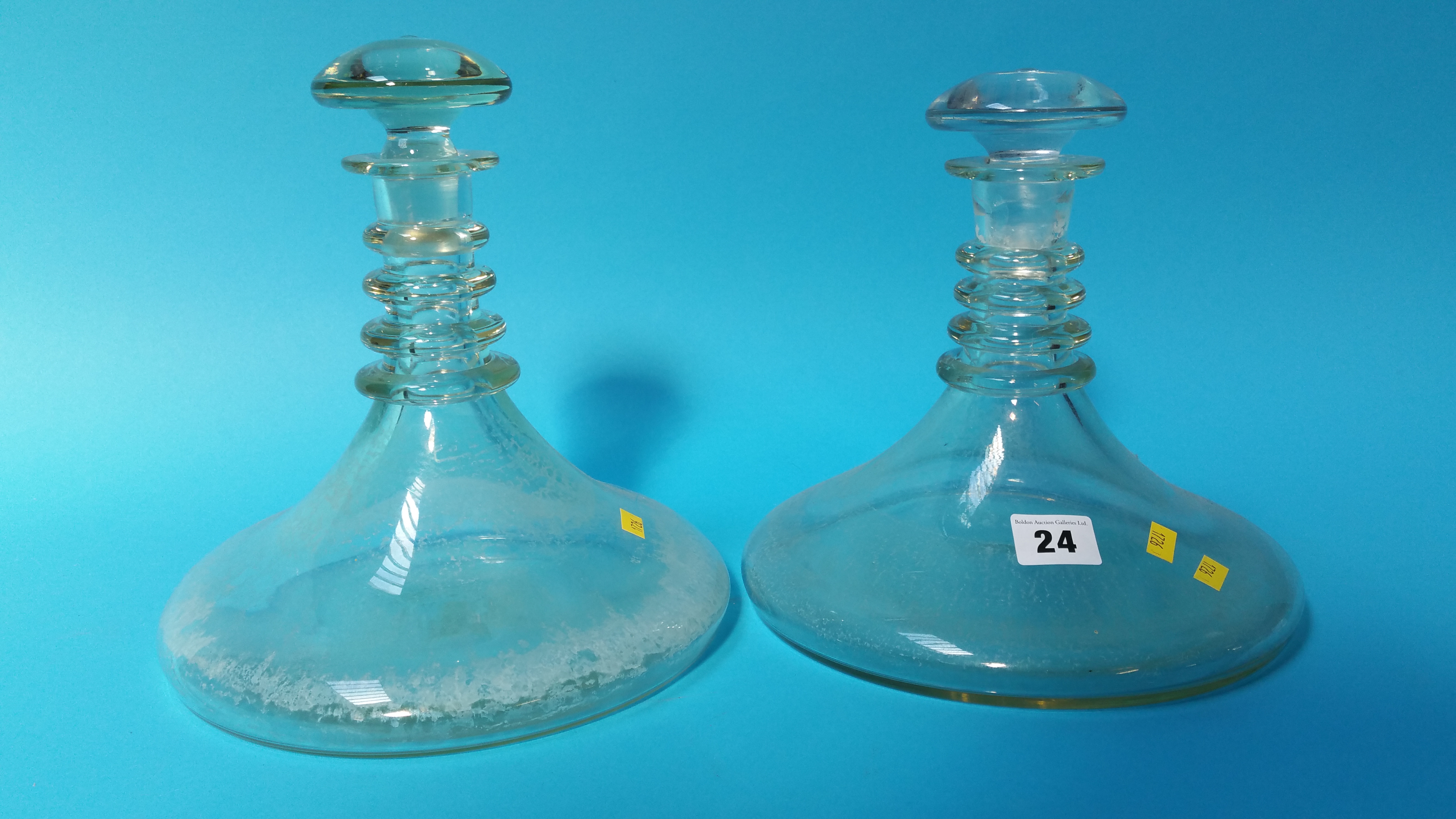 Two Ship's decanters