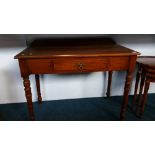 A mahogany side table