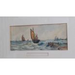 William Cannon (1840 - ?), set of four water colours, signed, 'Off Margate', 'In the Channel', 'Near
