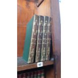 4 Volumes 'Le Juif Errant' Paris 1845, half leathe