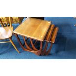 Teak nest of tables